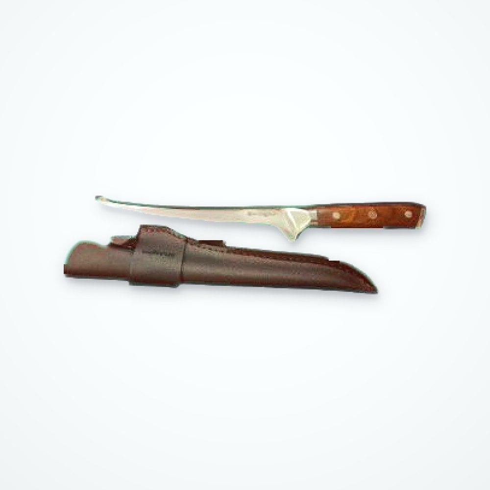 Rite Angler German Steel Filet Knife with box and sheath, Coastal Fishing Supply product photo